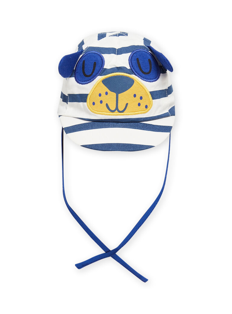Casquette écrue et bleue bébé garçon
