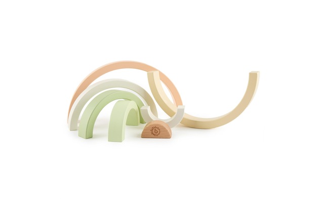 BIECO Stapelspielzeug »Regenbogen Hase Fine 24 cm x 12 cm x 2,5 cm«
