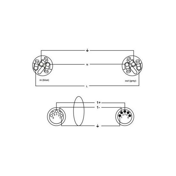 Cordial CPH 5 DMX 1-5 PWR 1-25 TR 1