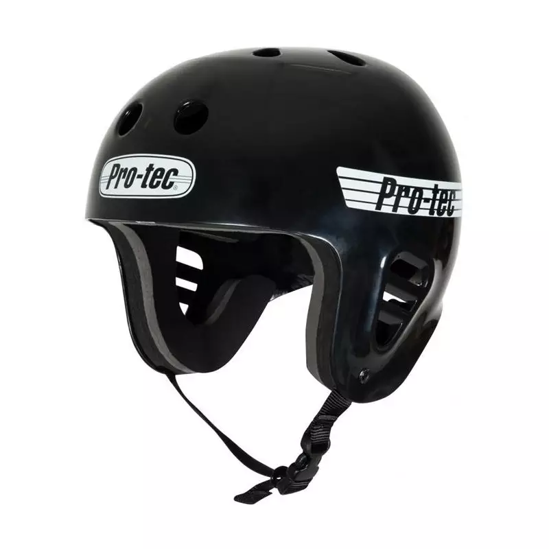 Casque Wakeboard, Kitesurf et Windsurf PRO-TEC FullCut Water Gloss Black