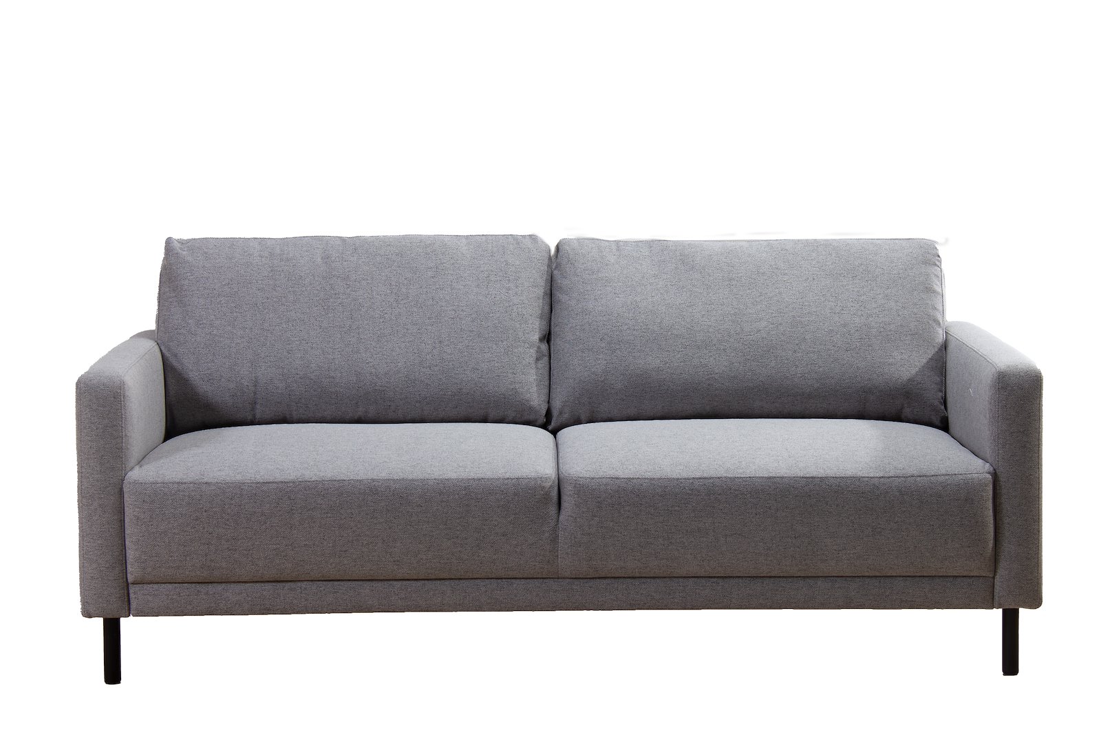 Billy 3-seter sofa 3-seter i tekstil Neve 85 lys grå med sorte ben.
