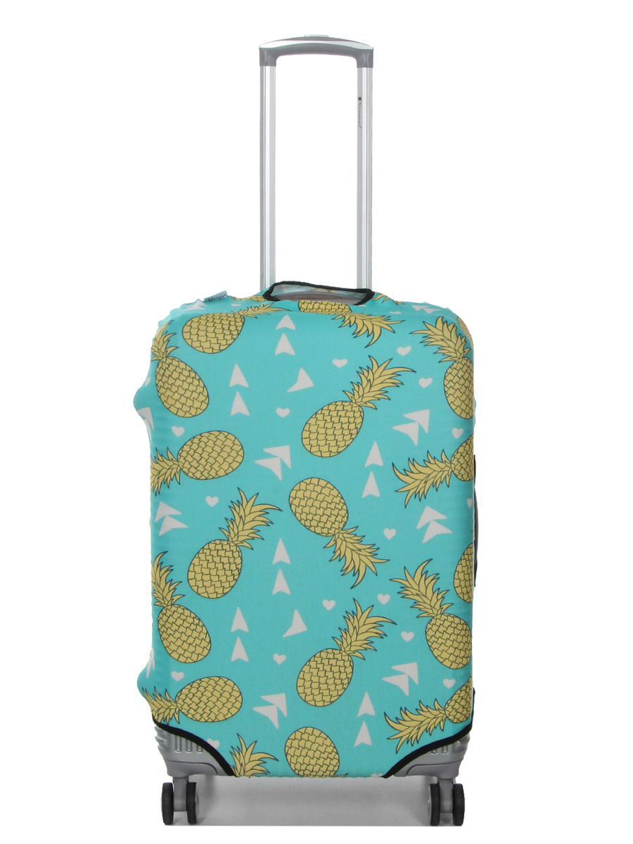Housse de valise Periea Green with Yellow Pineapples M