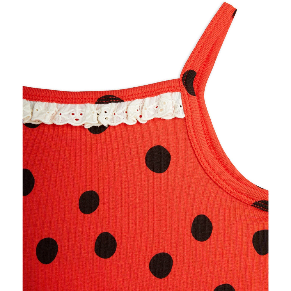 Køb Mini Rodini Red Dots AOP Lace Tank