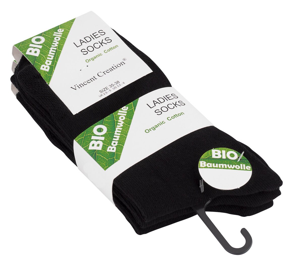 Vincent Creation® Bio-Baumwoll Socken 6 Paar