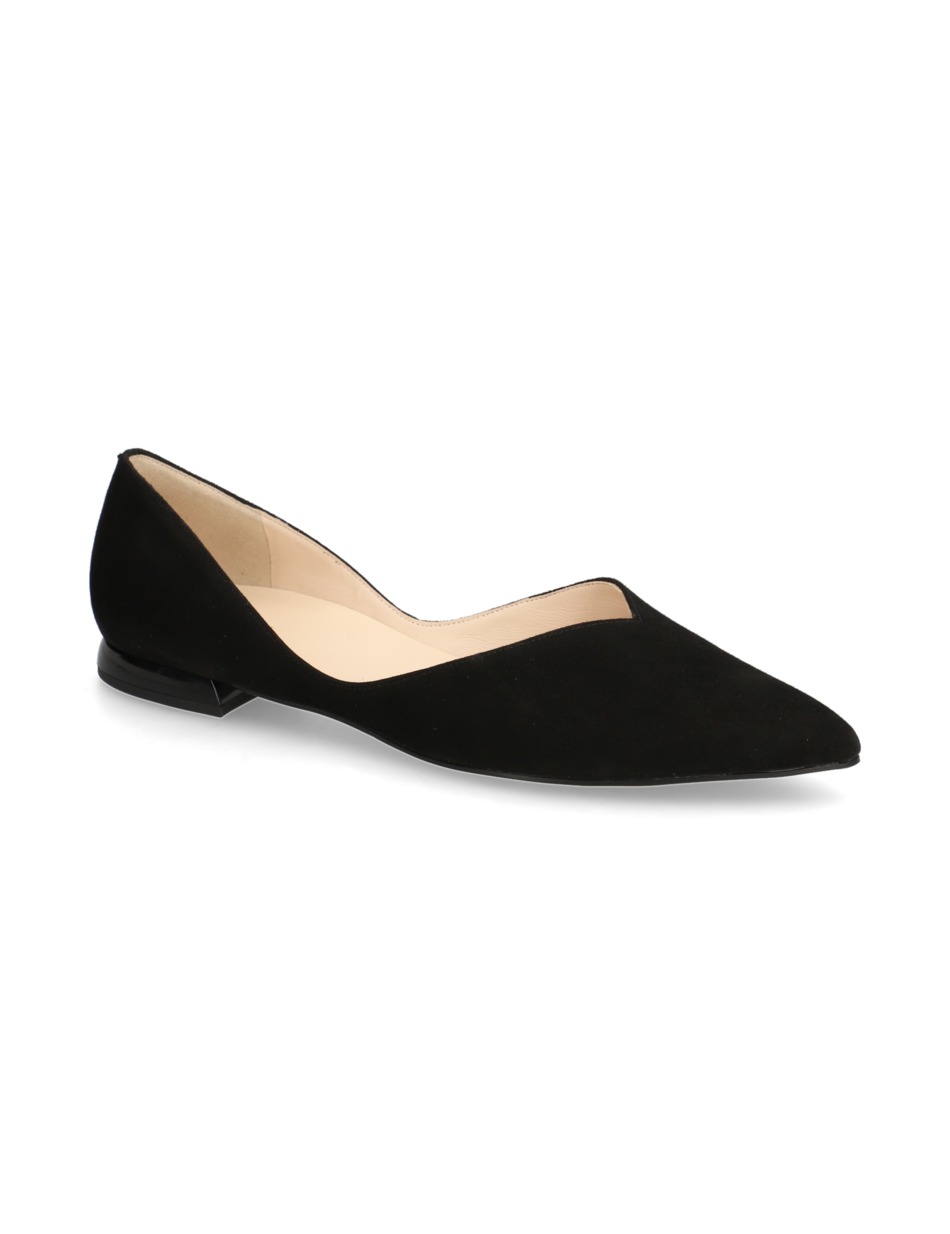 Veloursleder Ballerina