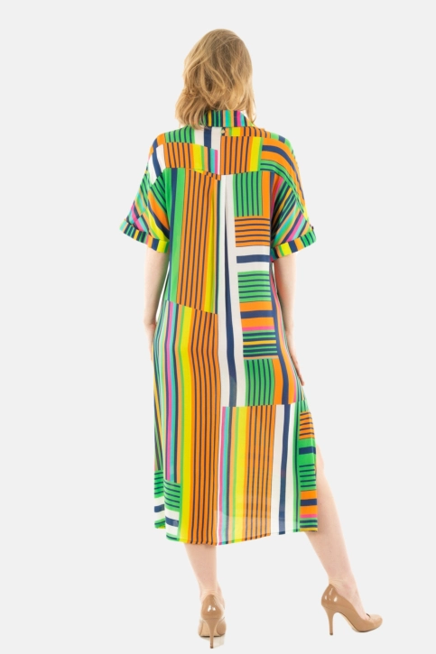 Robe lola casademunt ls2416082 269 verde-naranja