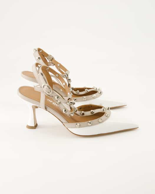 George Watts L5110 Slingpumps in Weiß