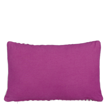 Sierkussen streep fuchsia - l55xb35xh10cm