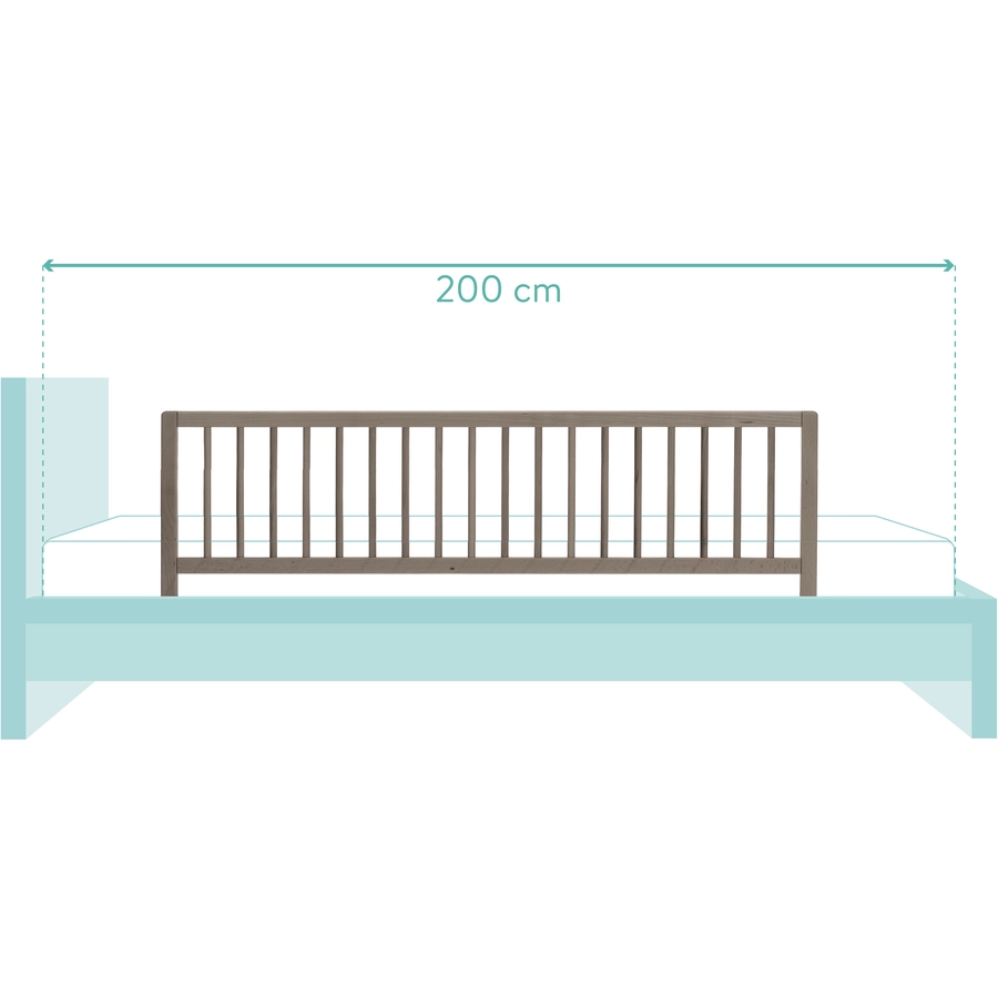 fillikid Bettgitter Lilly 140 x 45 cm grau
