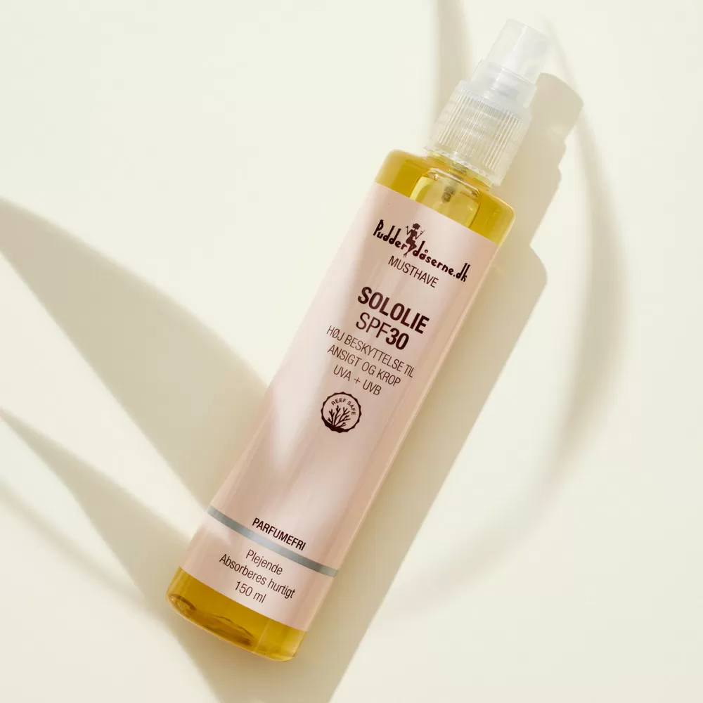 Pudderdåserne Sololie SPF30 - 150 ml.