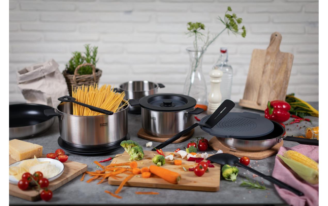 Kochtopf-Set Smart & Compact 16 cm/20 cm/24 cm, 3-teilig<br>Stapelbare Kochtöpfe