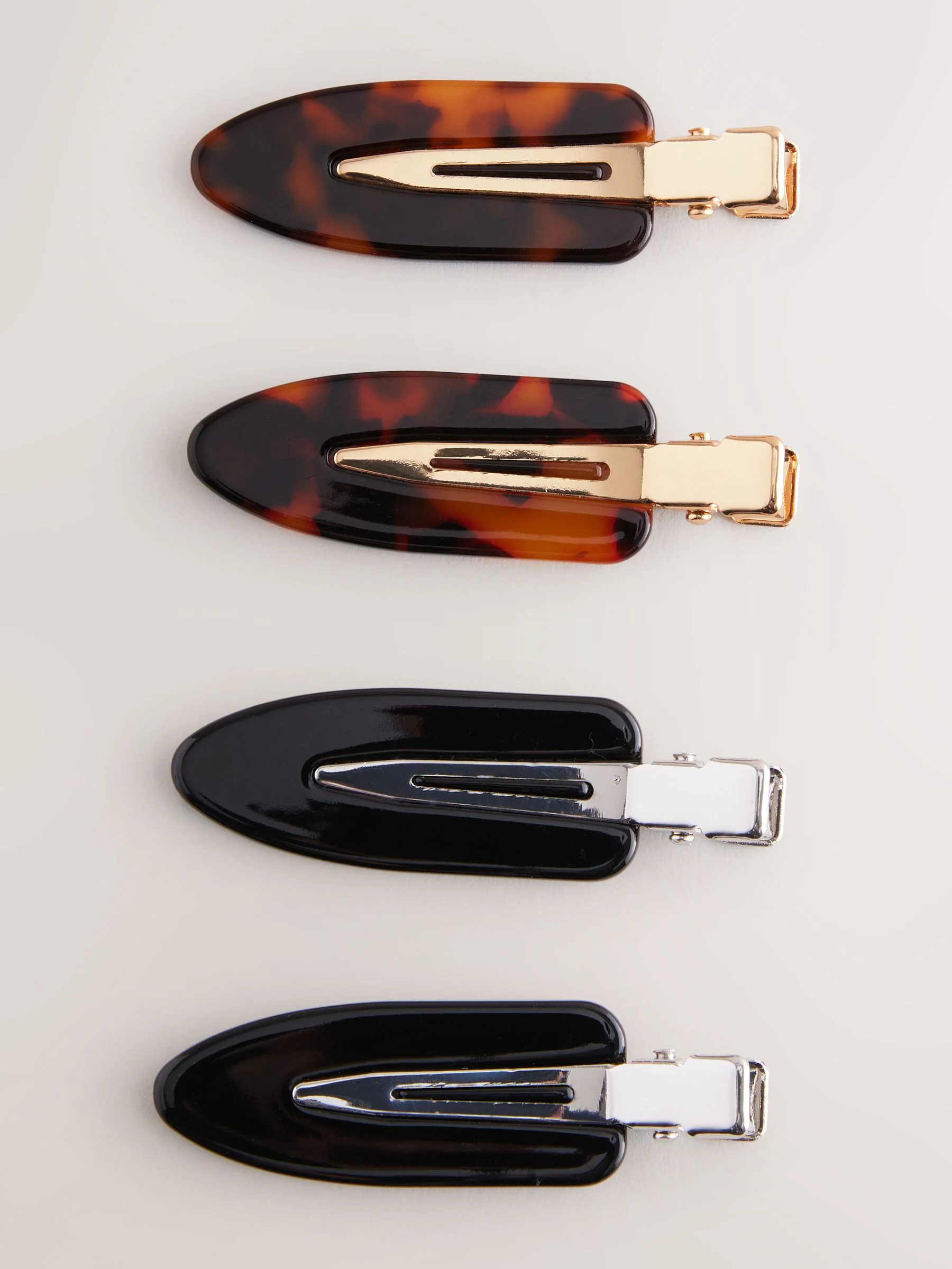 Zwart/tortoise - No Crease Hair Clip