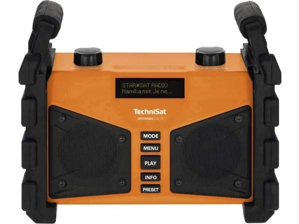 TechniSat DigitRadio 230 OD - DAB bærbar radio - 12 Watt - orange