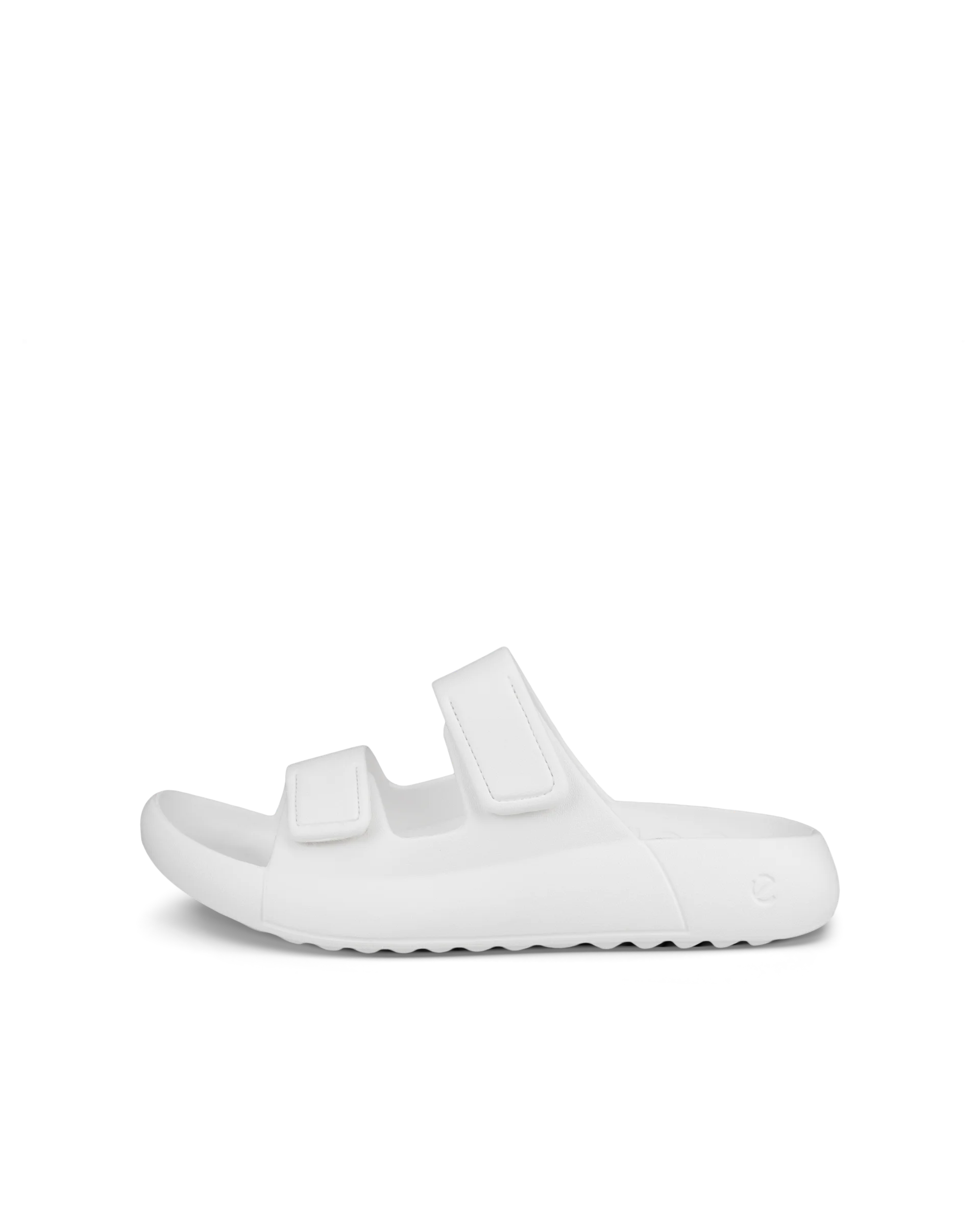 ECCO COZMO E Unisex Sandale mit zwei Riemen Weiß