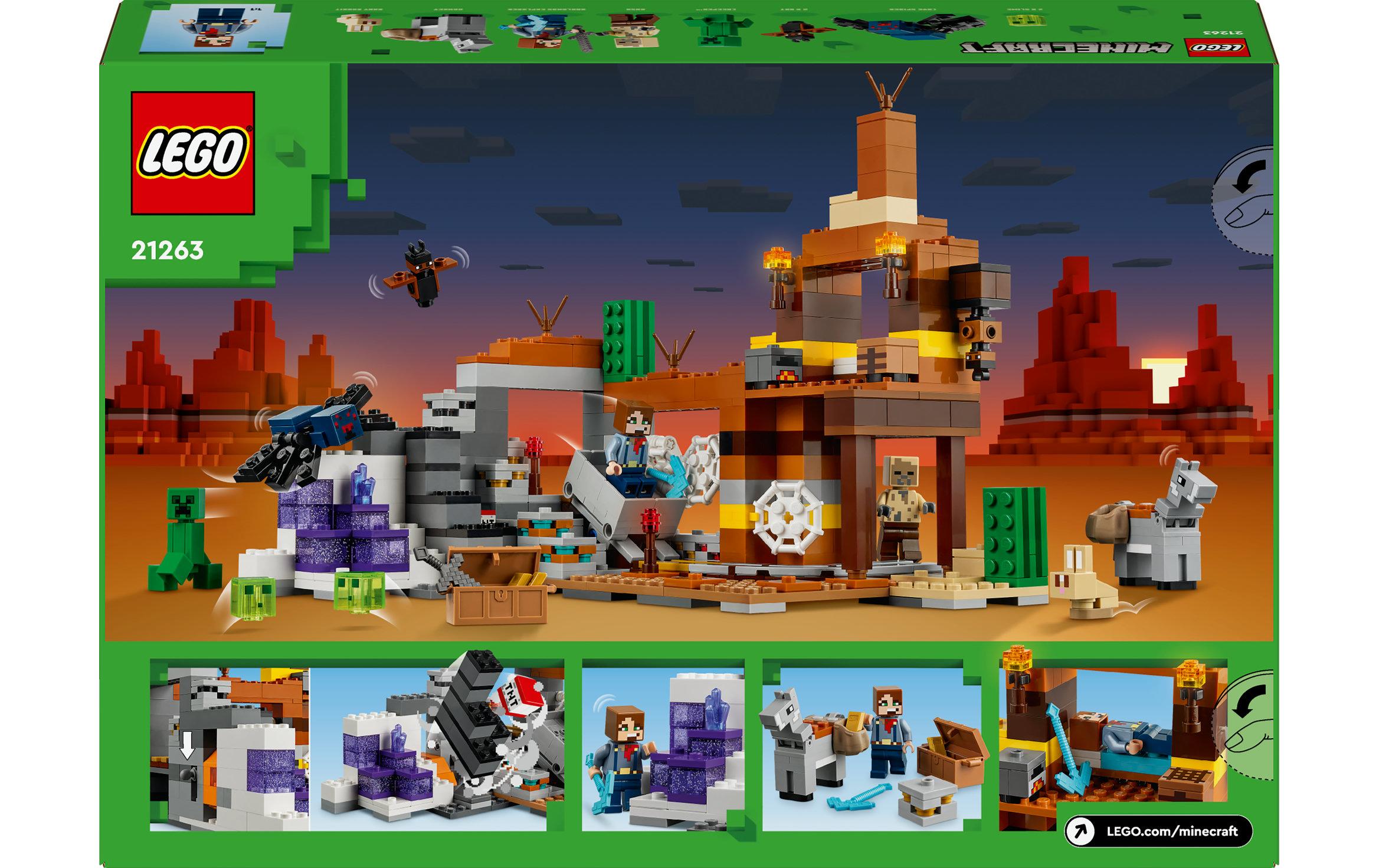 Minecraft Die Mine in den Badlands 21263Vielseitiges Bau- und Spielset zum Videospiel