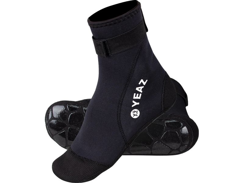 YEAZ Neosock High Pro Neoprene Socks Schwarz, 36-37 Neoprensocken zum Wärmeausgleich bei Wassersportaktivitäten