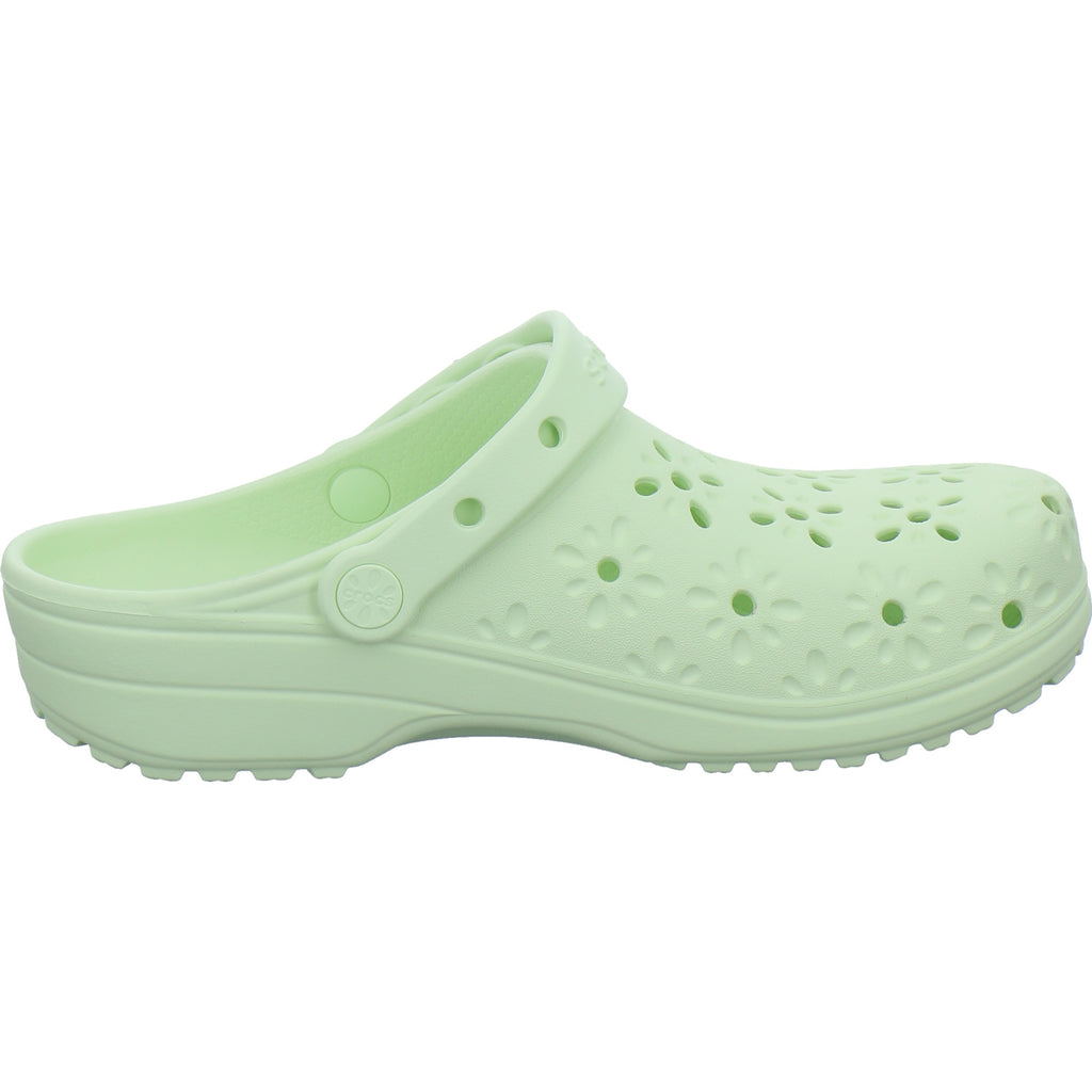 Crocs Pantoletten Damen Classic Clog Hellgrün