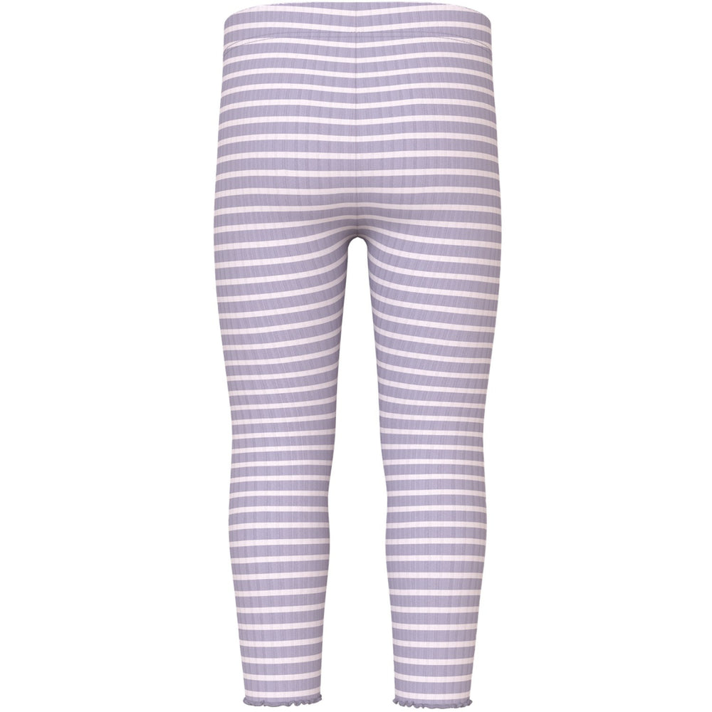 Køb Name It Lavender Gray Lilac Marble Stripe Nmfvemma Leggings