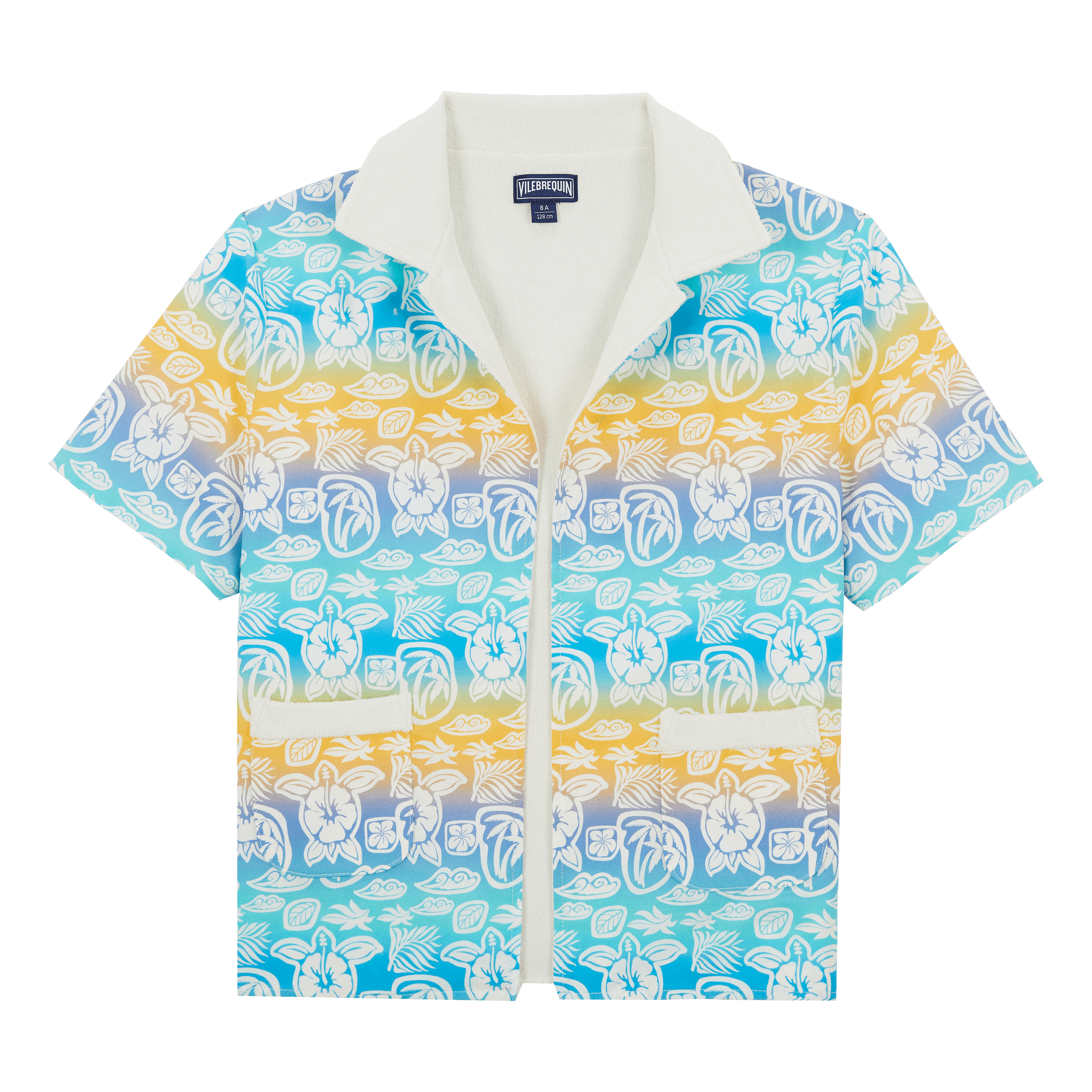 Chemise Bowling en Coton Garçon Tahiti Turtles