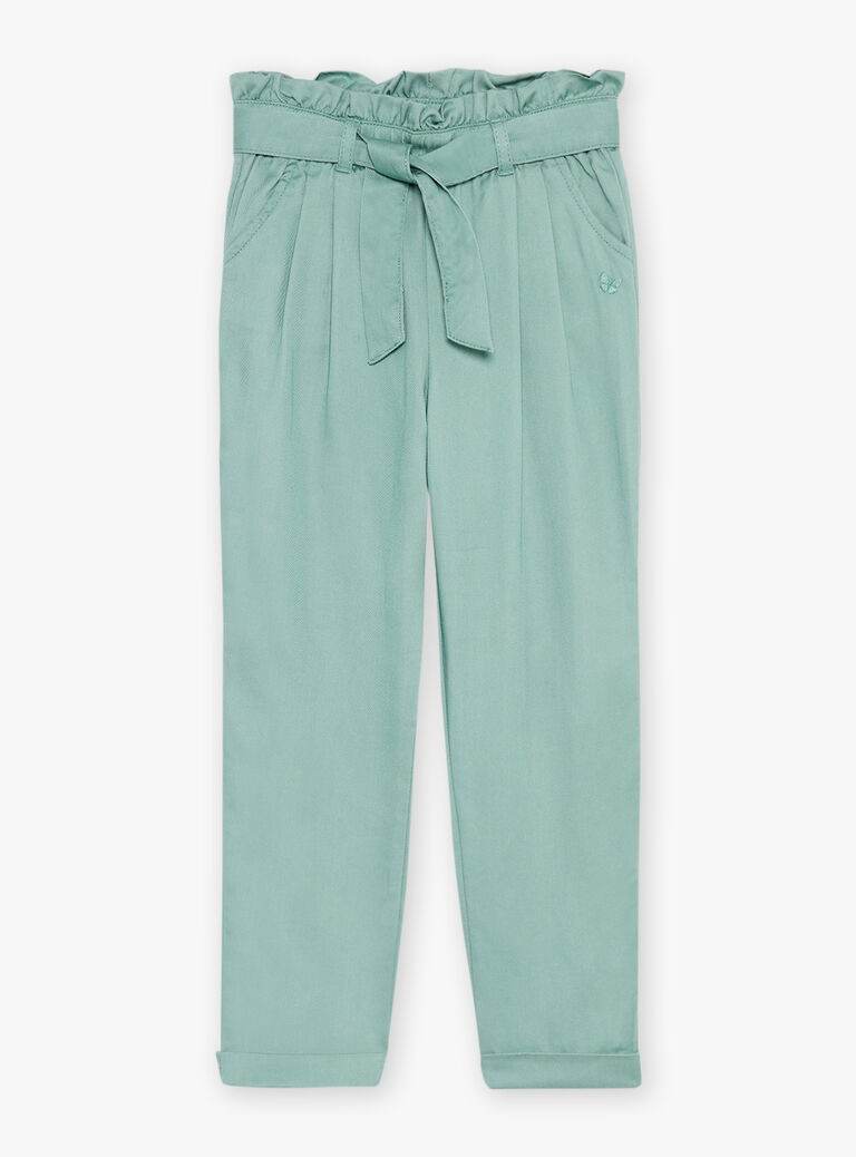 Pantalon paperbag kaki