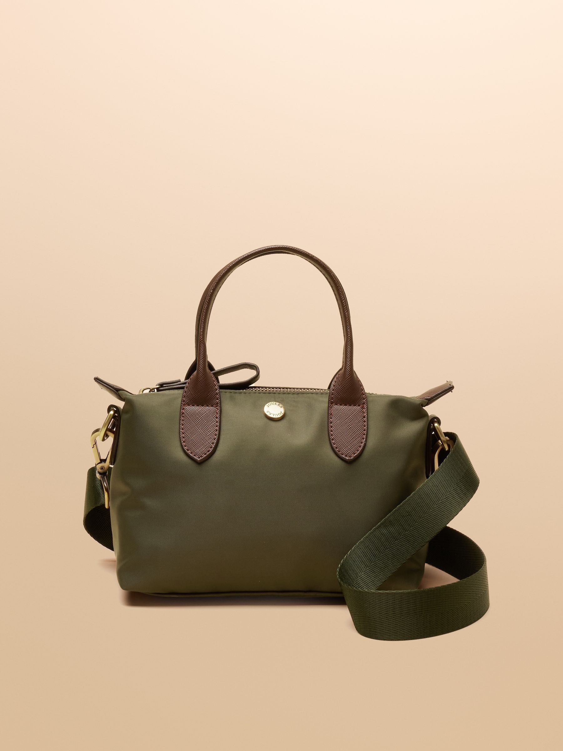 Kakigroen - Joules Edie Ecru Check Crossbody Bag
