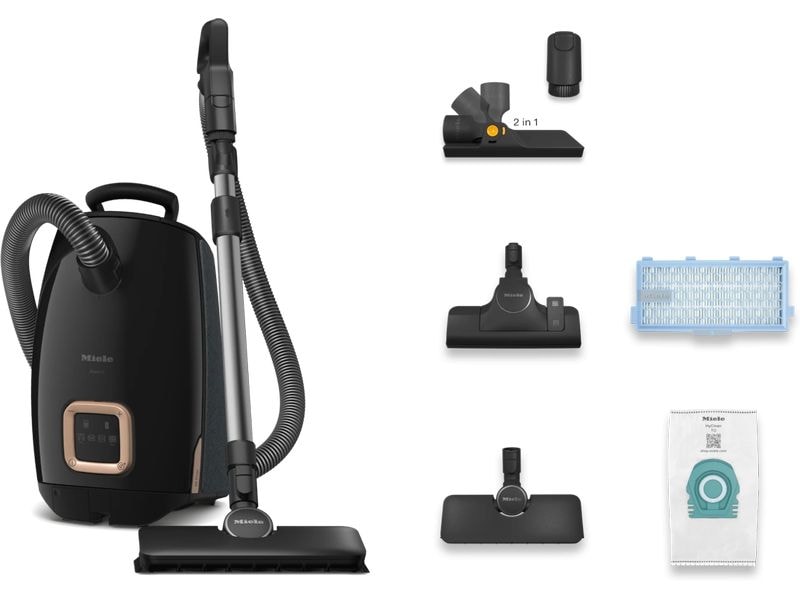 Miele Bodenstaubsauger Guard L1 AllFloor Schwarz Bodenstaubsauger mit Beutel