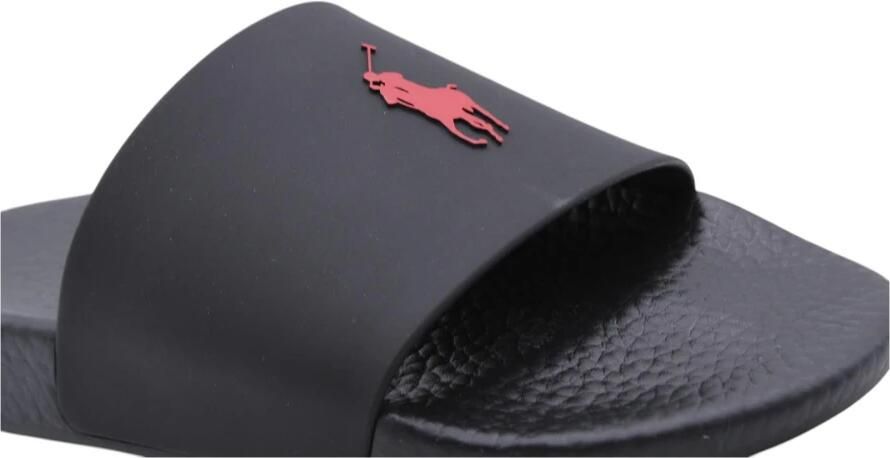 Ralph Lauren Polo Slide Sandalen & Slides Schoenen black red pp maat: 36 beschikbare maaten:36 37