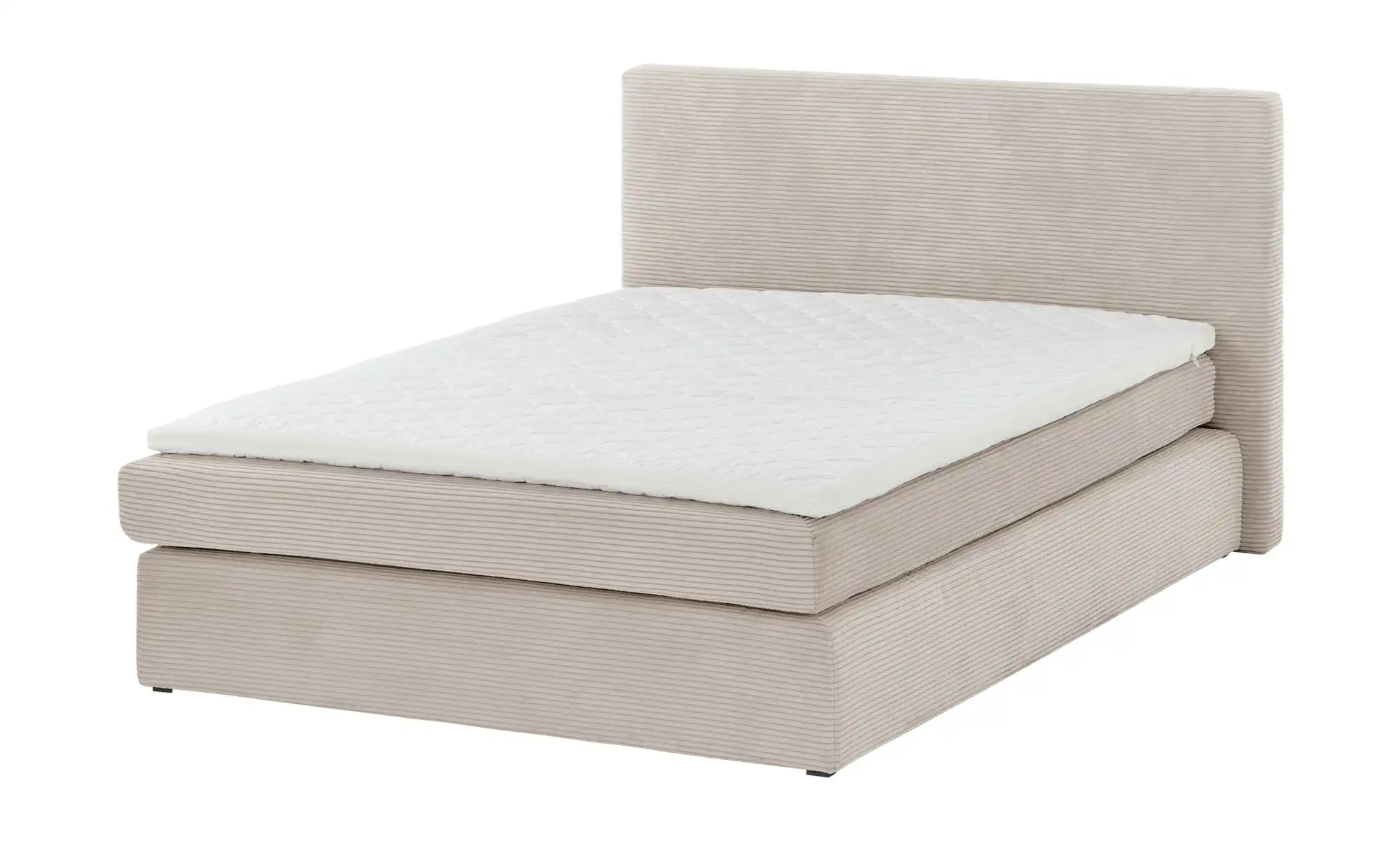 smart Boxspringbett in moderem Cordstoff Basic