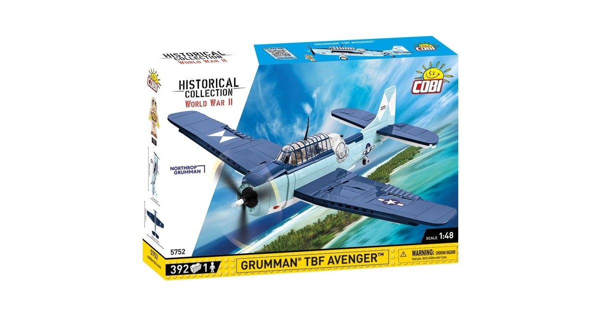 COBIHistorical Collection - Grumman TBF Avenger Constructiespeelgoed  (Schaal 1:48)