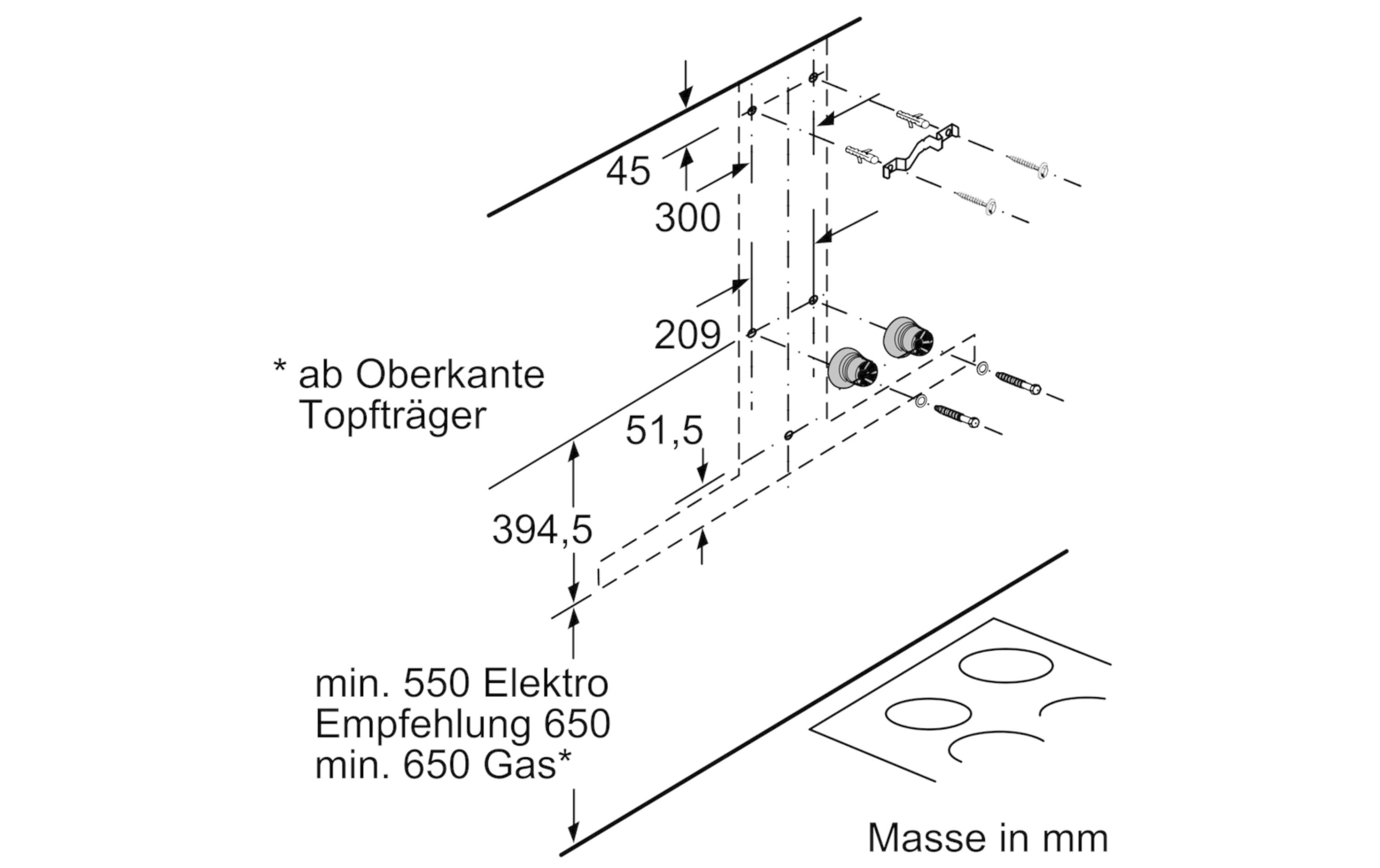 Wandhaube LC97BCP50 3+2 Intensiv Stufen<br>Effiziente Beseitigung von Fett, Geruch und Dampf aus der Küchenluft