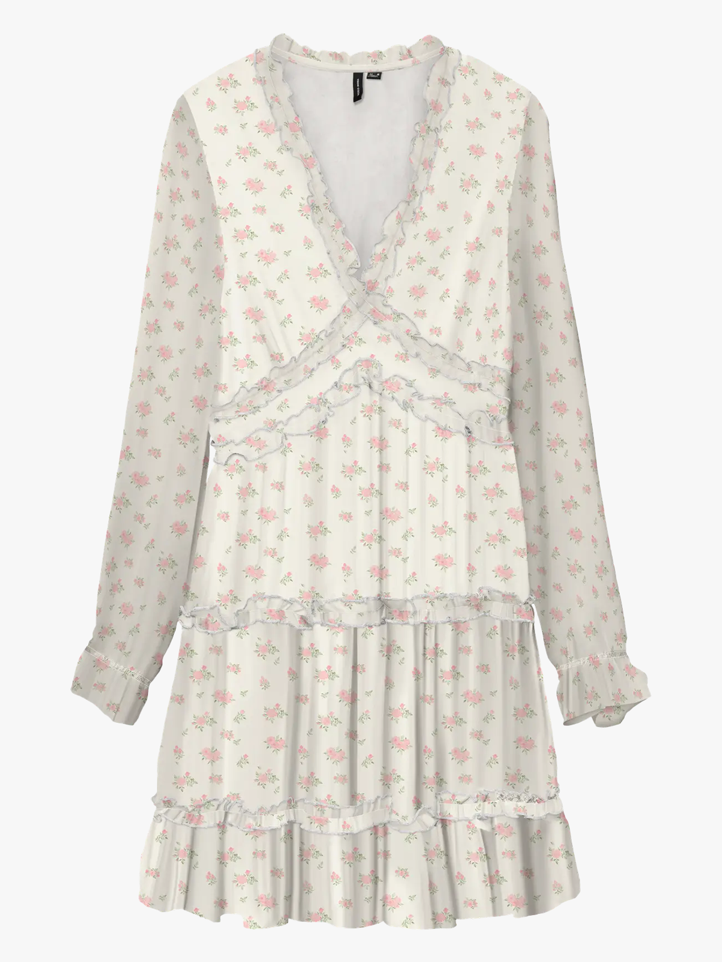 Smilla Long Sleeve Frill Short Dress