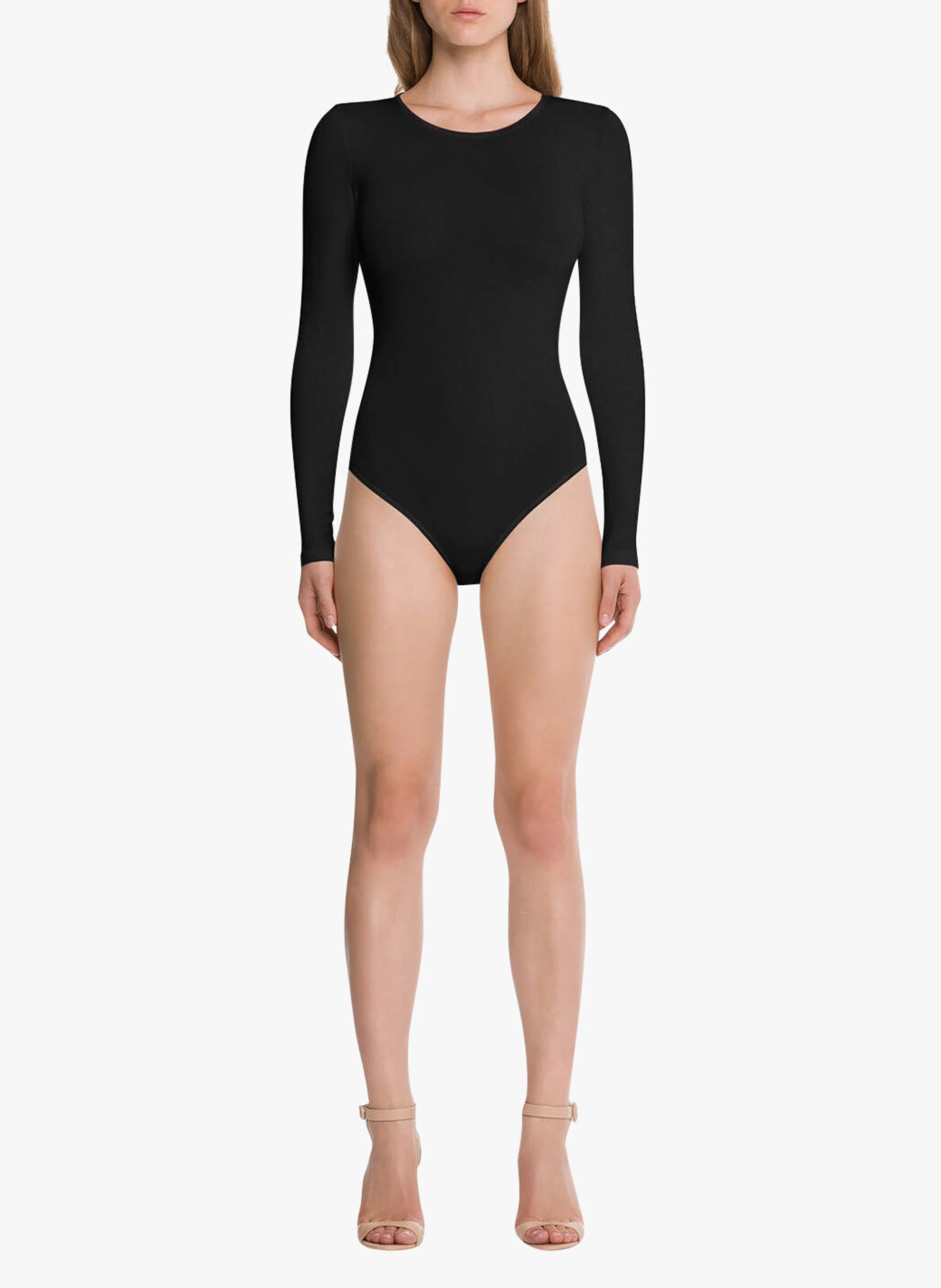 Berlin Body - Body col rond en coton mélangé | Noir