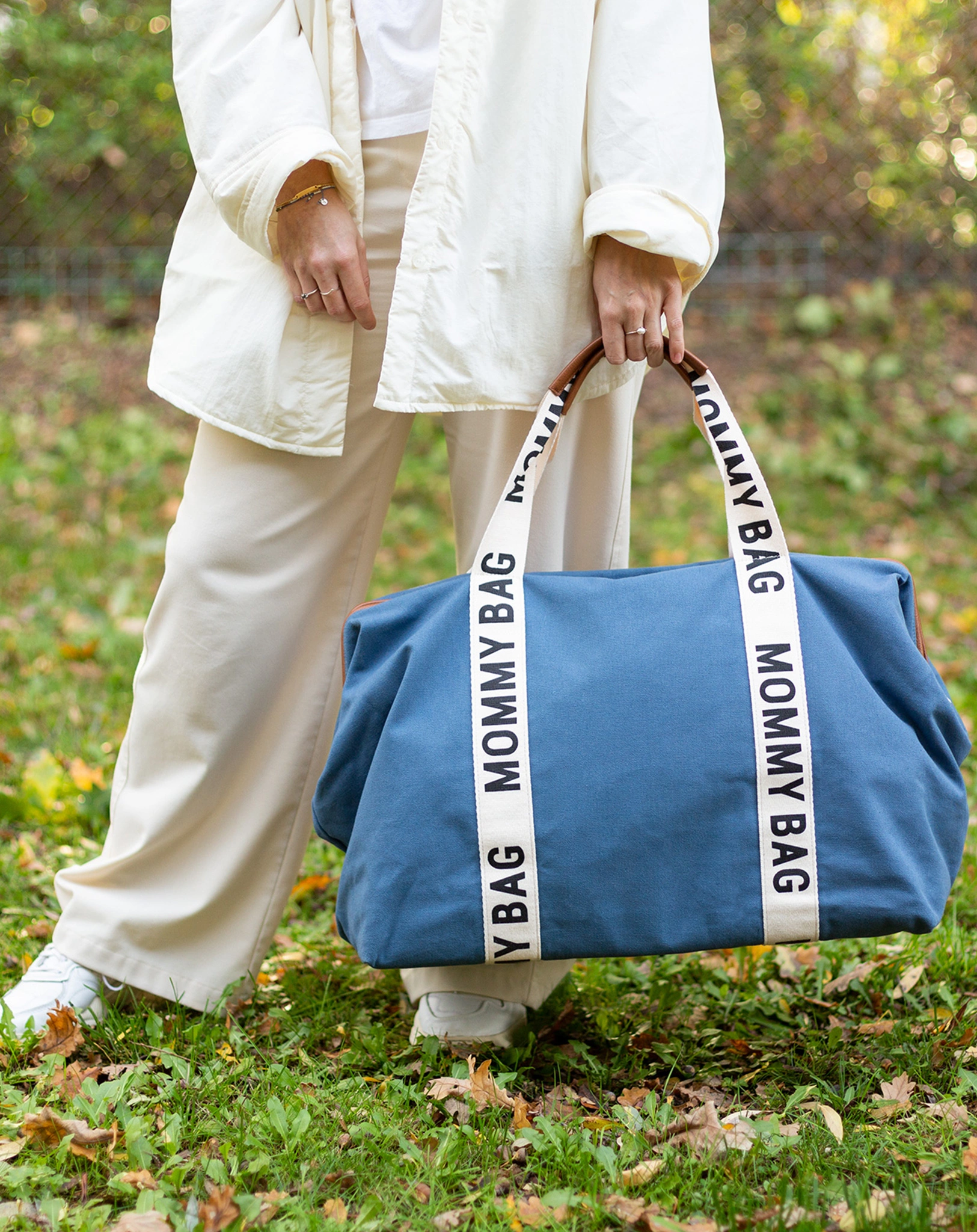 Canvas-Wickeltasche MOMMY BAG SIG (55x35x40) in indigo
