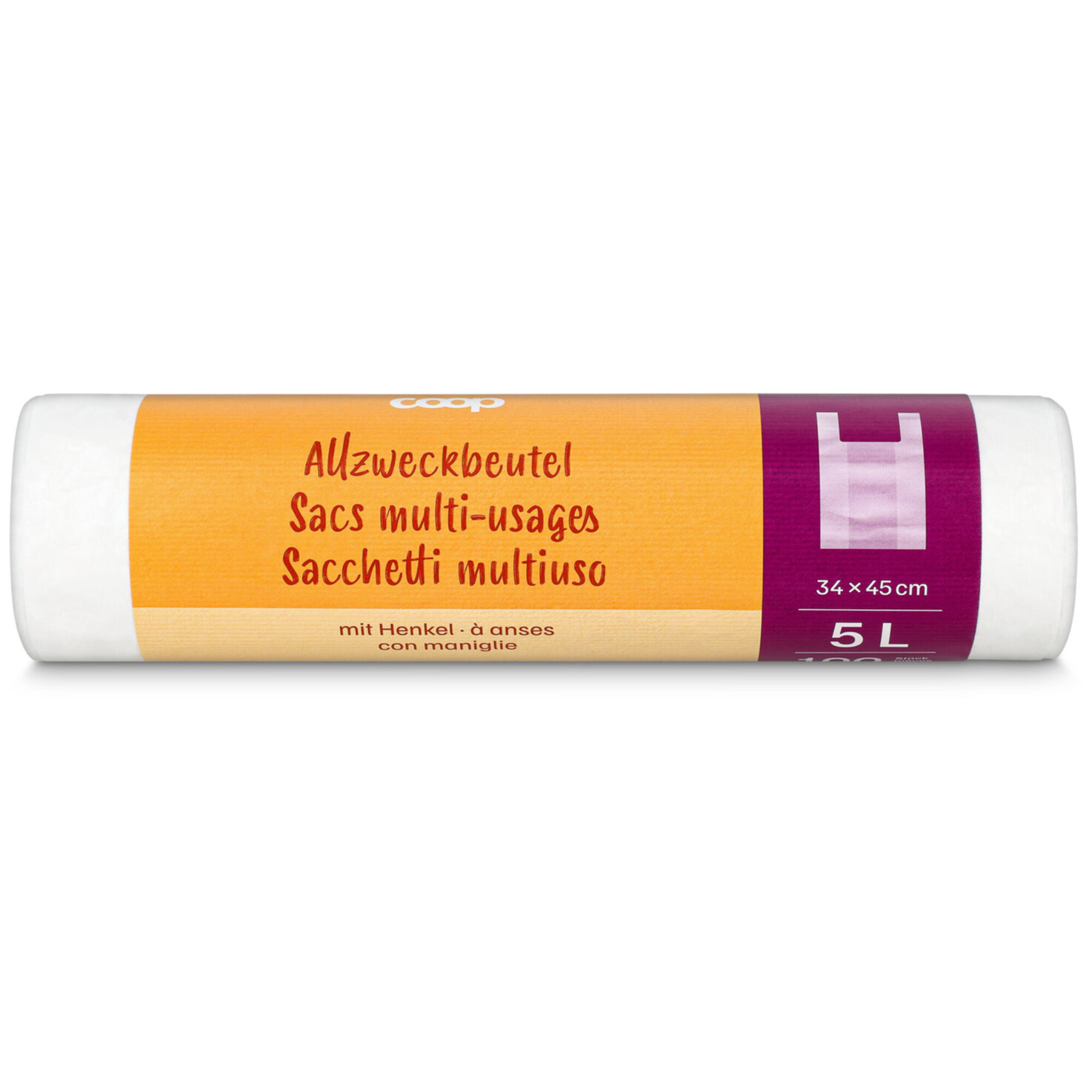 Allzweckbeutel mit Henkel 5L 100 Stück