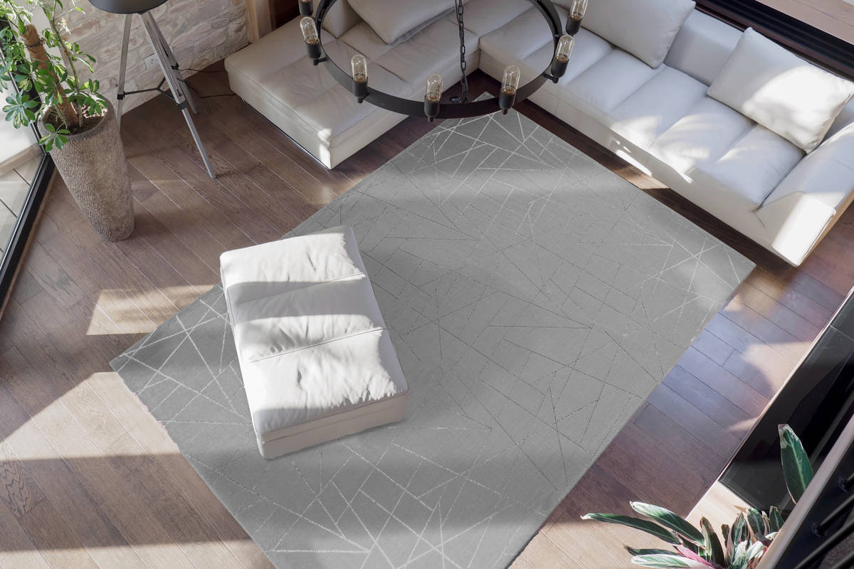 Teppich BIJOU 100 - taupe-silber - 80x150 cm