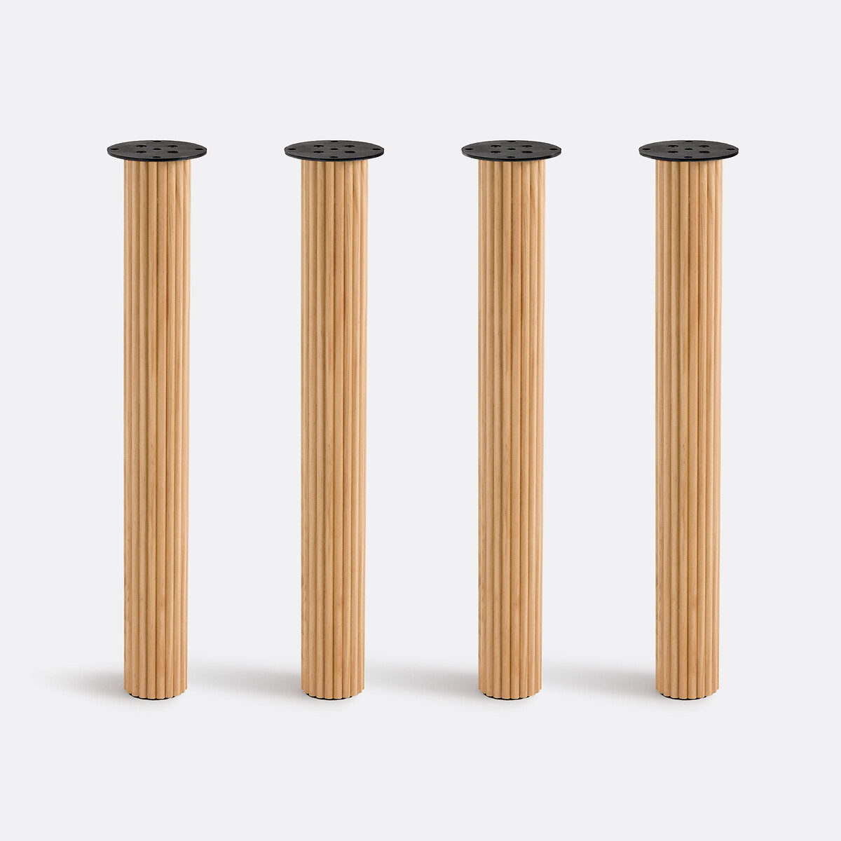 LA REDOUTE INTERIEURS<br>Conjunto de 4 pés canelados para mesa, Alzar