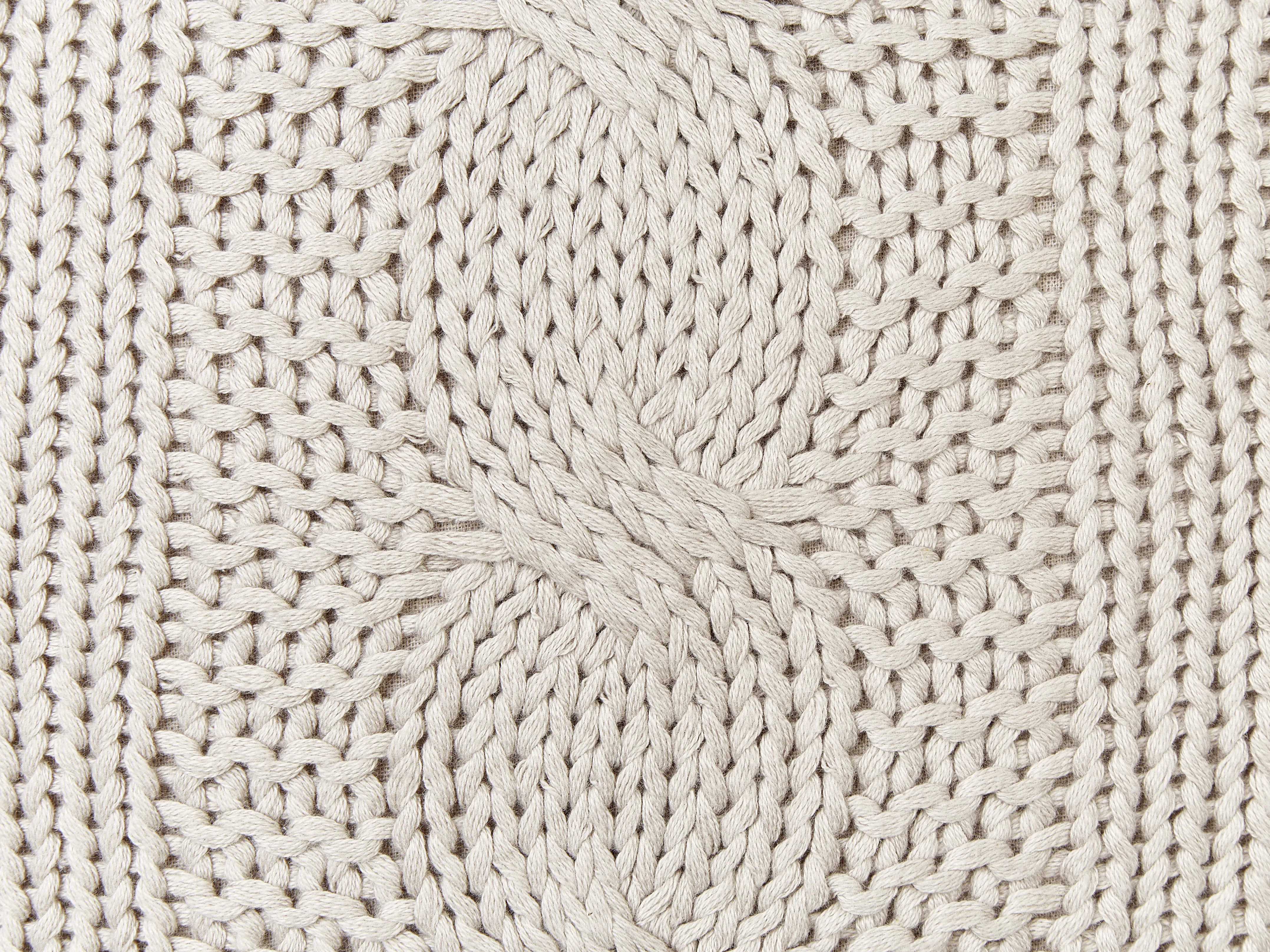 Set van 2 sierkussens CONSTYLIS Katoen 45 x 45 cm Taupe effen