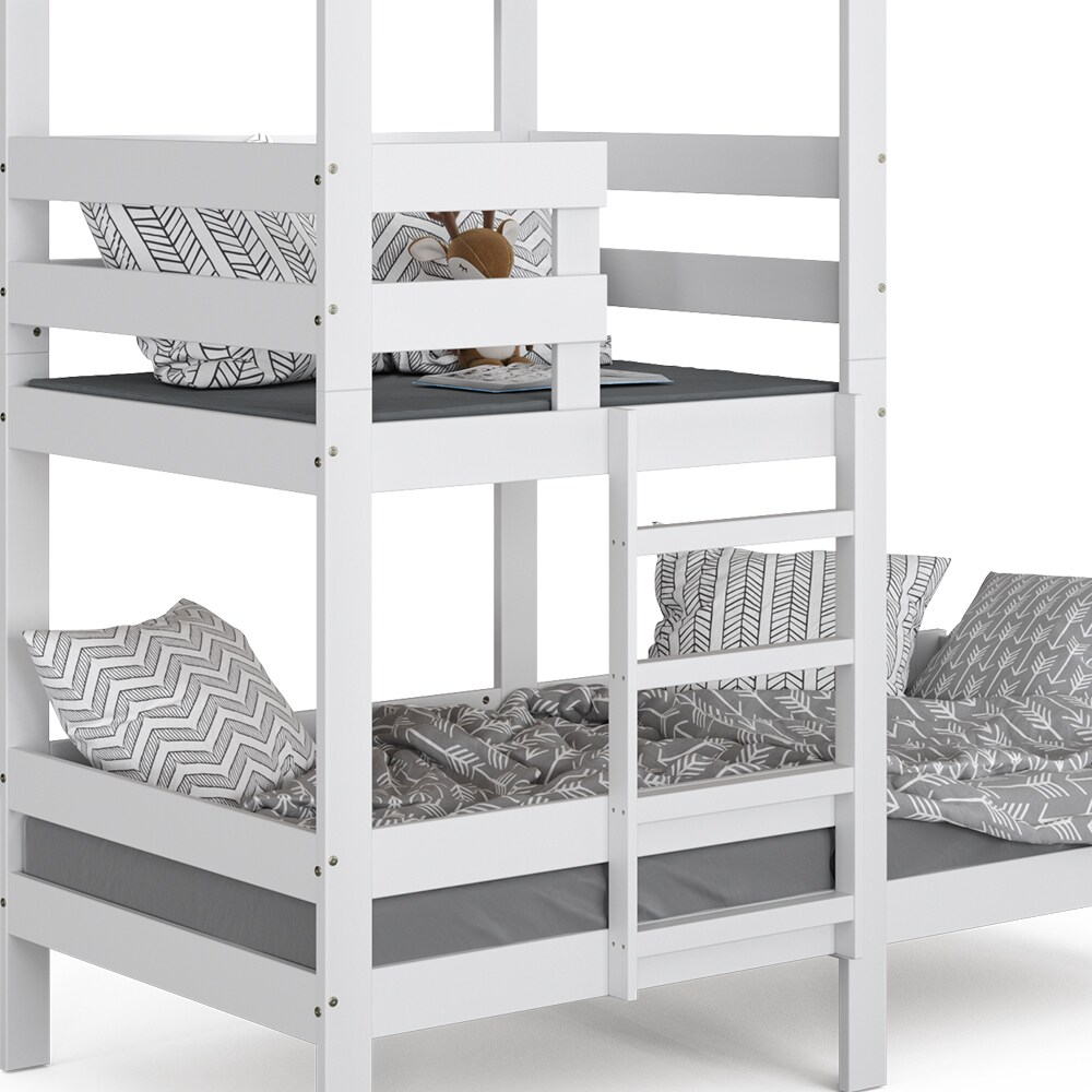 VitaliSpa Kinderbett Tom 90x200cm Spielturm Bett Spielbett Jugendbett Hausbett