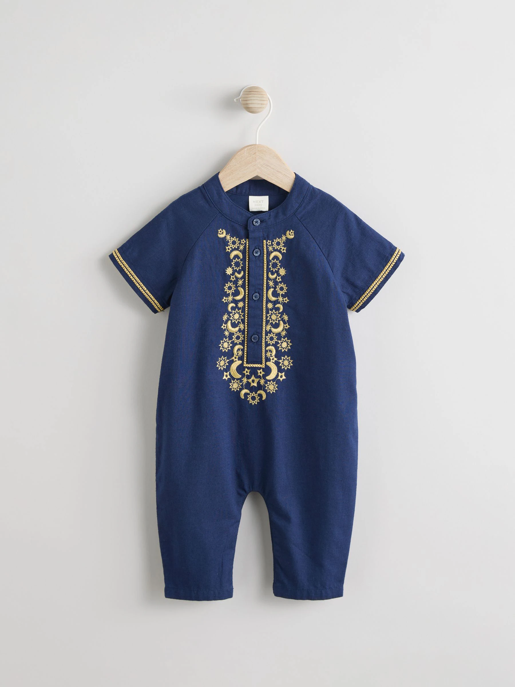 Marineblauw - Gelegenheidsrompertje voor baby's (0mnd -2jr)
