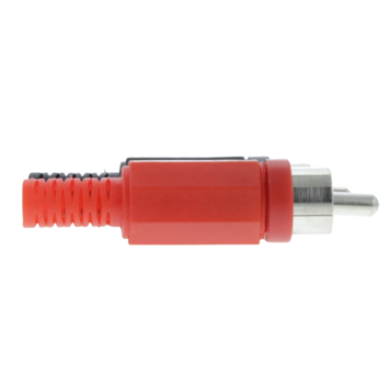 Q-Link tulp stekker male 4x rood 4x zwart 8 stuks