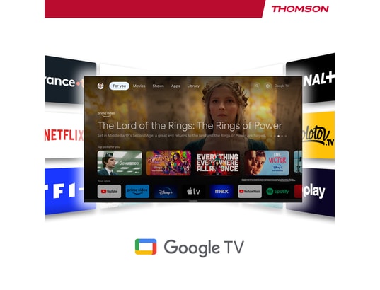 THOMSON - TV LED 60 cm 24HG2S14CW - Google TV - 12Volt - Blanc