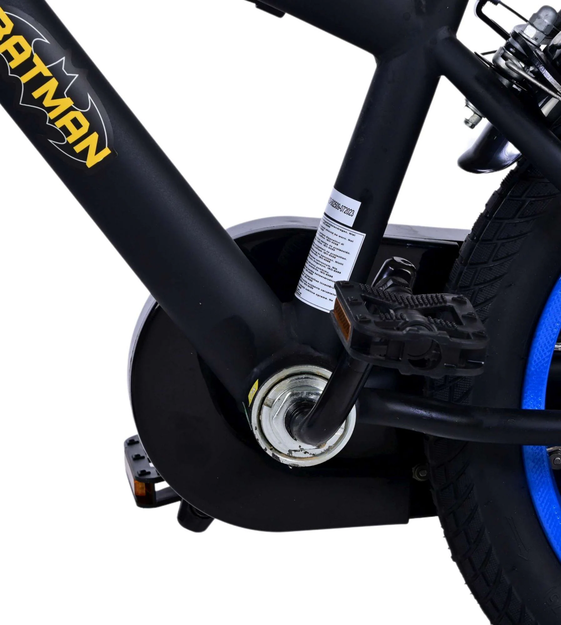 Kinderfahrrad Batman für Jungen 14 Zoll Kinderrad in Schwarz Fahrrad