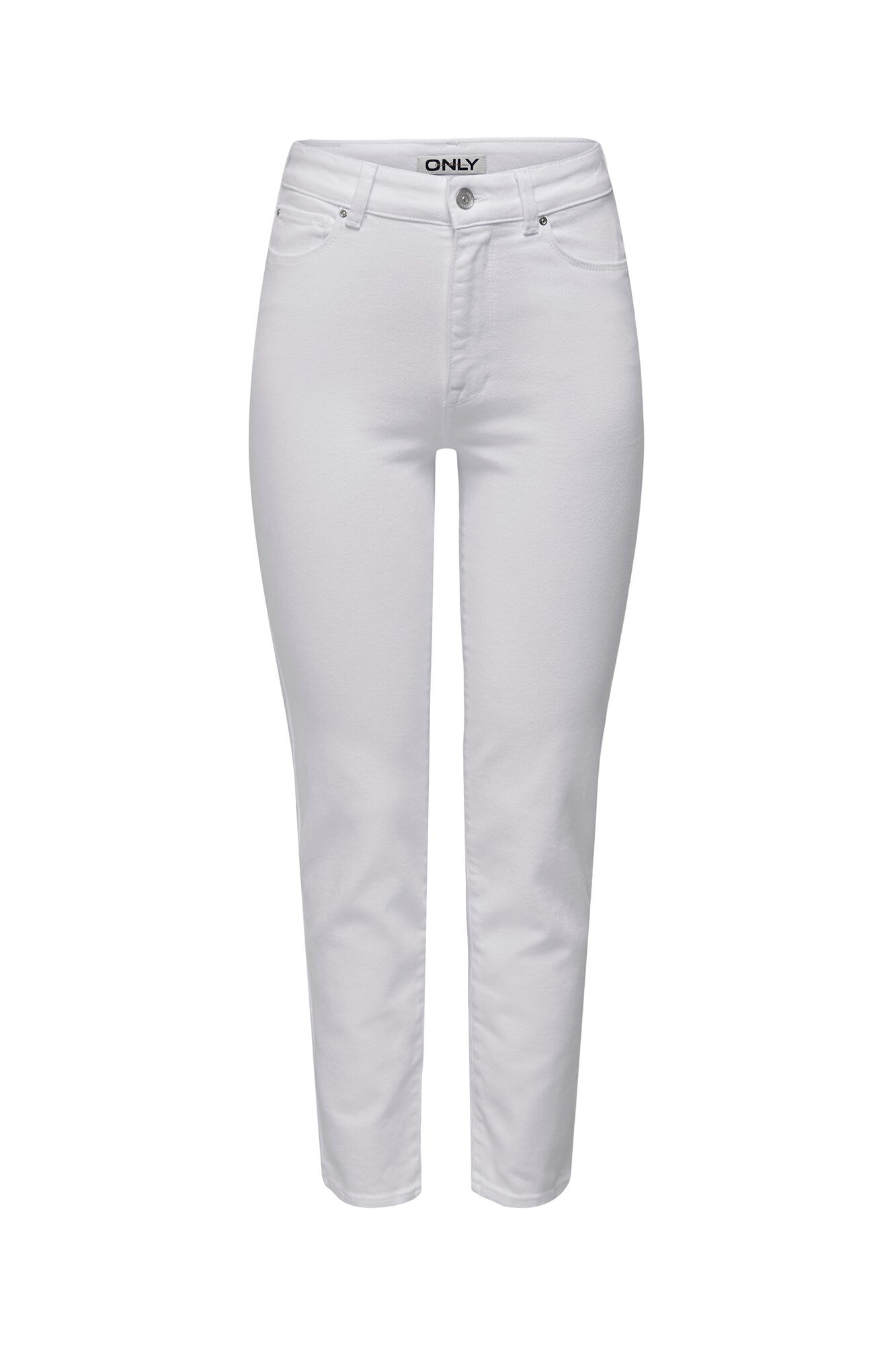 Calça jeans slim de cintura alta