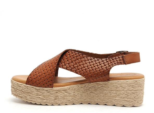 Eva frutos nu pieds talons femme 714 marron