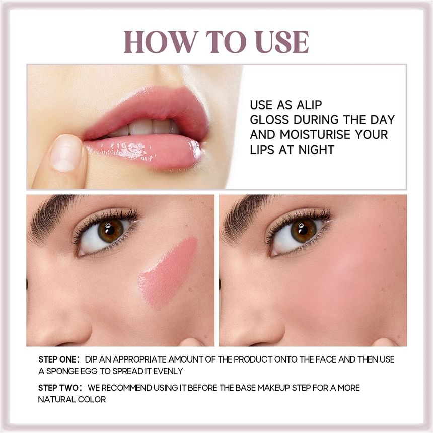 RoyueS - Shining Magic Lips & Blush Glassy Multi Balm - 4 kleuren