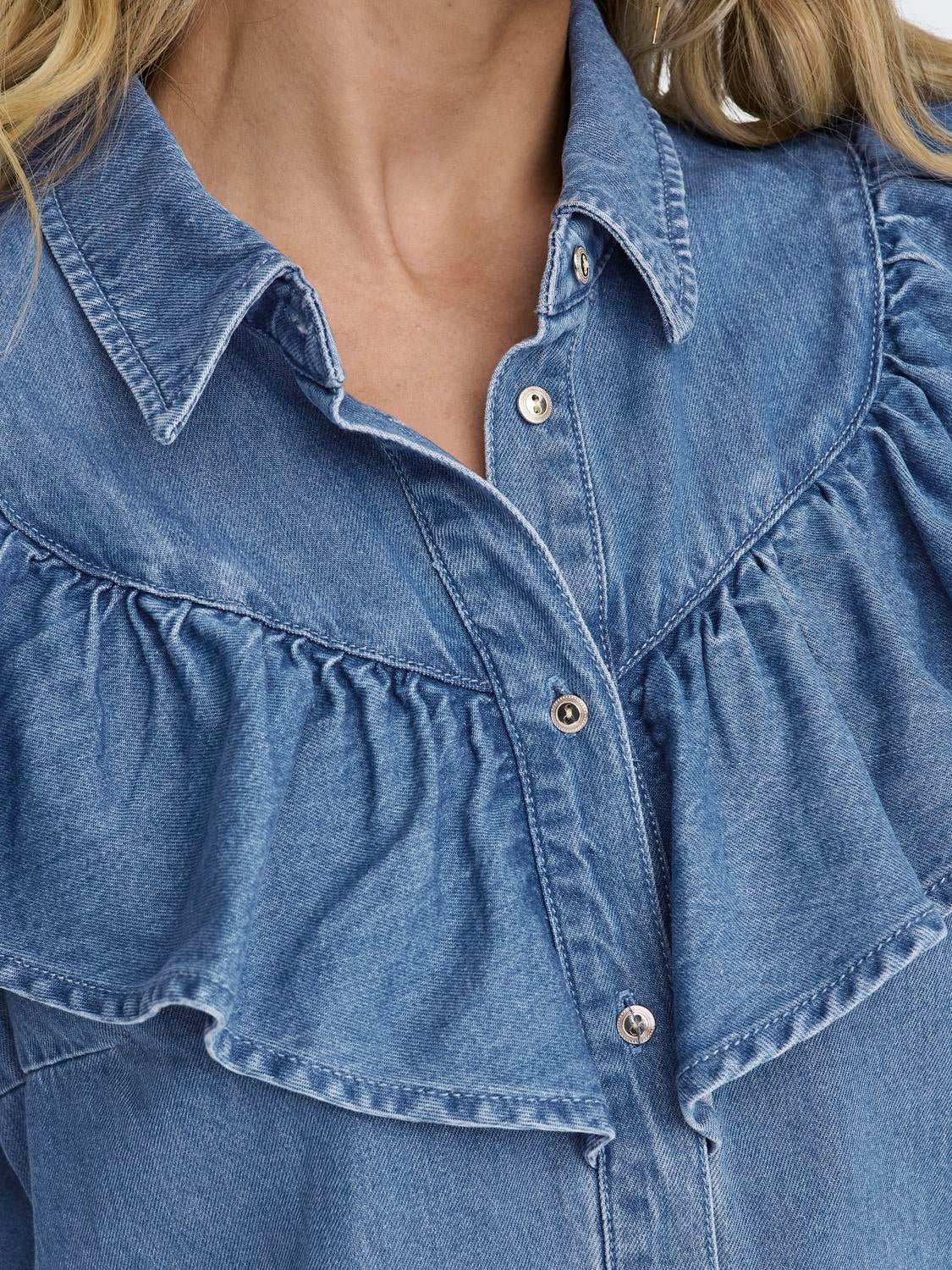 ONLINDIGO Jeanshemd Medium Blue Denim