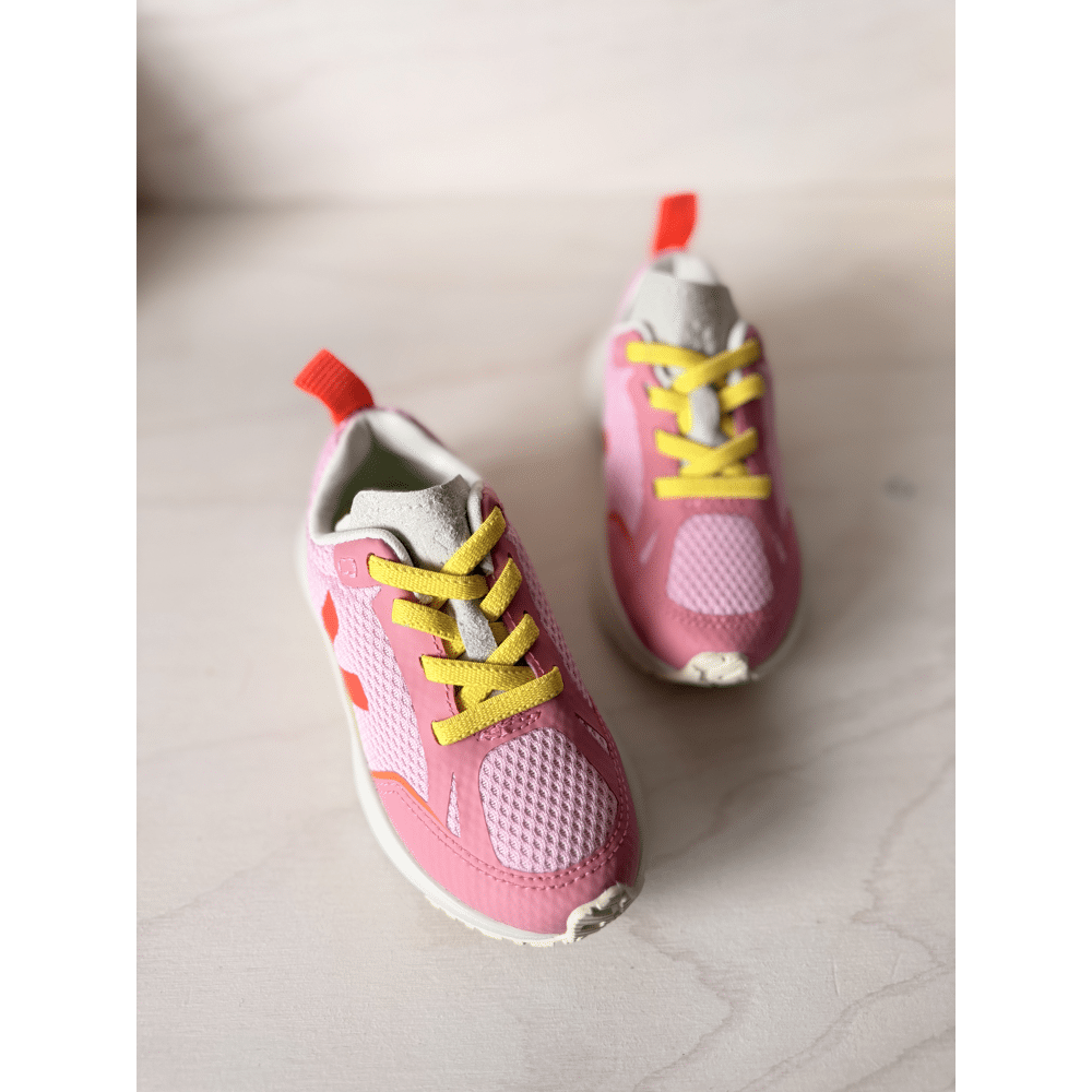 VEJA - Small Canary Light - Guimauve Orange Fluo