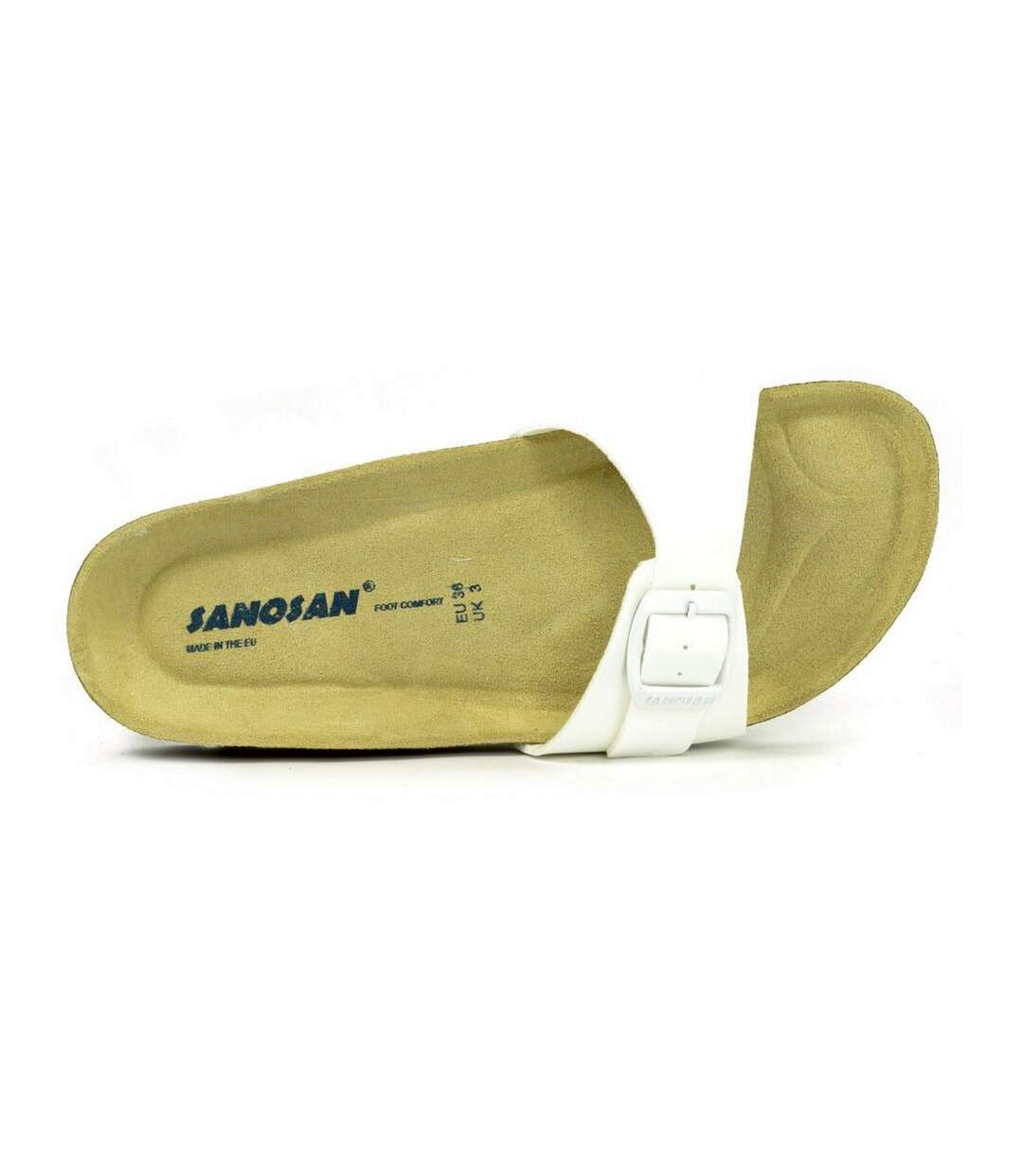 Sanosan - Sandales MALAGA LACQUERED - Femme (Blanc / Marron) - UTBS3061