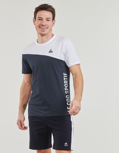 Le Coq Sportif - BAT TEE SS N°2 M - Blanc / Marine