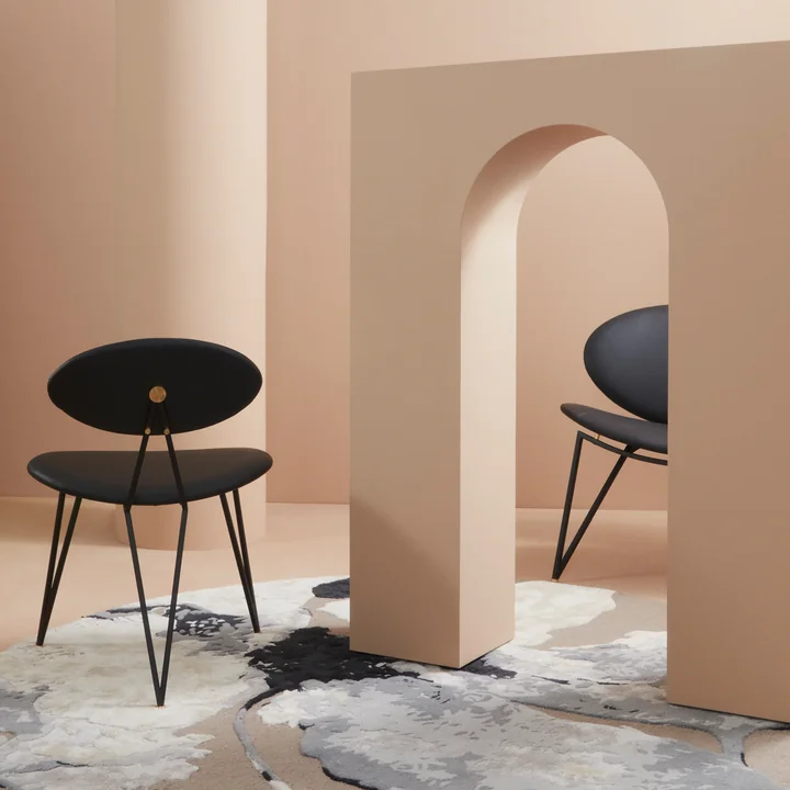 AYTM - Semper Dining Chair, schwarz / java braun